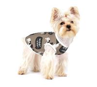 Patrón de Perro Papillon,Camiseta de algodón sin Mangas para Mascotas, Chaleco Transpirable, Suave y elástico para Cachorros,S