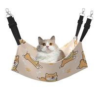 Patrón de Perro Shiba Inu,Hamaca Colgante para Gatos, Suave, de Doble Cara, para Perros pequeños y Mascotas.,M