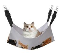 Patrón de Perro Shiba Inu Shibaken Perro Lindo,Hamaca Colgante para Gatos, Suave, de Doble Cara, para Perros pequeños y Mascotas.,L