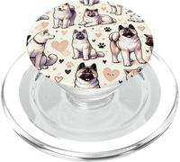 Patrón de Perros Hermosos American Akita PopSockets PopGrip para MagSafe