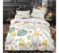 Patrón de pez payaso Funda de Edredón Impresión 3D Suave 3 Piezas Cremallera Oculta con Fundas de Almohada Antibacteriana Vida marina dibujada a mano Funda Edredon for jóvenes Double（200x200cm）