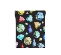 Patrón de Piedras Preciosas de Colores, Squeeze Top Wallet Bolsa de Almacenamiento para Mujer Monedero pequeño Bolsa de Cambio