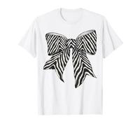 Patrón de Piel de Animal de Cebra Lindo Disfraz niña Coqueta Arco Camiseta