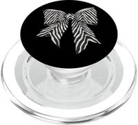 Patrón de Piel de Animal de Cebra Lindo Disfraz niña Coqueta Arco PopSockets PopGrip para MagSafe