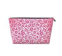 Patrón de Piel de Leopardo Rosa Brillante, Bolsa de artículos de tocador Bolsa de Maquillaje Bolsa de cosméticos Bolsa de artículos de tocador de Viaje portátil