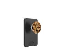 Patrón de Piel de Rayas de Tigre PopSockets PopWallet para MagSafe
