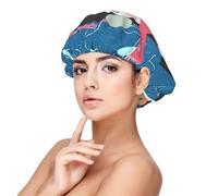 Patrón de pingüino,Gorro de dormir de satén para adultos - Gorro de dormir elástico para mujer, cubrecabello nocturno