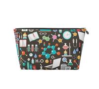 Patrón de química científica, Bolsa de artículos de tocador Bolsa de Maquillaje Bolsa de cosméticos Bolsa de artículos de tocador de Viaje portátil