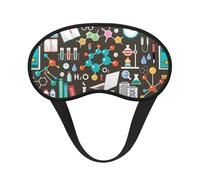 Patrón de química científica, Cubiertas oculares completas, antifaces para dormir que bloquean la luz, orejeras opacas para dormir