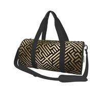 Patrón de Rayas geométricas sin Costuras, Bolsa de Viaje de Gran Capacidad, Bolso Redondo, Bolsa de Viaje Deportiva, Bolsa de Mano, Bolsa de Fitness