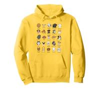 Patrón de Razas de Perros para Amantes de los Perros Sudadera con Capucha