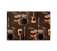 Patrón de Rock de batería Retro, Rompecabezas de 1000 Piezas, Rompecabezas de Madera para Toda la Familia, decoración de Pared para Adultos y Adolescentes.