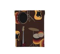 Patrón de Rock de Tambores Retro, Squeeze Top Wallet Bolsa de Almacenamiento para Mujer Monedero pequeño Bolsa de Cambio