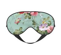 Patrón de rosas rojas rosadas elegantes vintage, Cubreojos completos Antifaz bloqueador de luz Antifaz para dormir Antifaz suave con los ojos vendados Noche