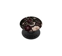Patrón de ruiseñor y Flores PopSockets PopGrip Adhesivo
