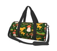 Patrón de Setas, Bolsa de Viaje de Gran Capacidad, Bolso Redondo, Bolsa de Viaje Deportiva, Bolsa de Mano, Bolsa de Fitness