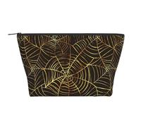 Patrón de telaraña Dorada, Bolsa de artículos de tocador Bolsa de Maquillaje Bolsa de cosméticos Bolsa de artículos de tocador de Viaje portátil