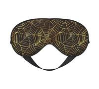 Patrón de telaraña dorada, Cubreojos completos Antifaz bloqueador de luz Antifaz para dormir Antifaz suave con los ojos vendados Noche