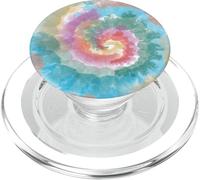 Patrón de teñido Anudado Colorido, Arco Iris, Mujeres y niñas, Moderno, Arte PopSockets PopGrip para MagSafe