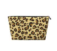 Patrón de Textura de Leopardo, Bolsa de artículos de tocador Bolsa de Maquillaje Bolsa de cosméticos Bolsa de artículos de tocador de Viaje portátil