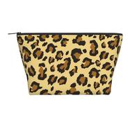 Patrón de Textura de Leopardo, Bolsa de artículos de tocador Bolsa de Maquillaje Bolsa de cosméticos Bolsa de artículos de tocador de Viaje portátil