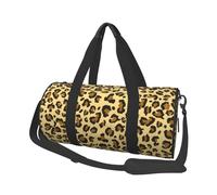 Patrón de Textura de Leopardo, Bolsa de Viaje de Gran Capacidad, Bolso Redondo, Bolsa de Viaje Deportiva, Bolsa de Mano, Bolsa de Fitness