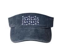 Patrón de tiburón con diferentes gestos, sombrero deportivo casual de moda, gorra de béisbol lavada con cierre de hebilla ajustable