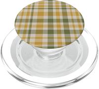 Patrón de Tono Tierra Moderno de Granja a Cuadros Golden Meadow PopSockets PopGrip para MagSafe