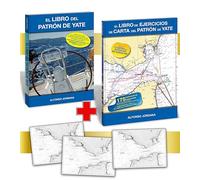 PATRÓN DE YATE (PACK). Incluye El Libro de Patrón de Yate+El Libro de Ejercicios de Carta de Patrón de Yate + tres cartas del Estrecho.