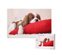Patrón del Cavalier King Charles Spaniel,Rompecabezas de Madera de 1000 Piezas para Adultos y Adolescentes.