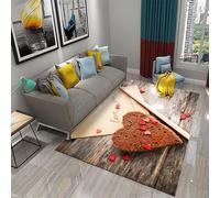 Patrón Del Día De San Valentín Alfombra Antideslizante Impresa En 3D, Para Comedor, Sala De Estar, Dormitorio, Alfombra Suave 120 X 160 Cm - Resistente A Las Manchas - Poliéster - Limpi /1613762655049