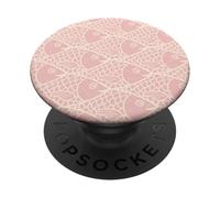 Patrón Escuela de Peces Rosa Polvo Claro PopSockets PopGrip Adhesivo