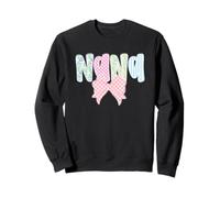 Patrón floral de cuadros con dije de lazo Nana Sudadera
