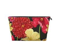 Patrón Floral de Flores Coloridas, Bolsa de artículos de tocador Bolsa de Maquillaje Bolsa de cosméticos Bolsa de artículos de tocador de Viaje portátil