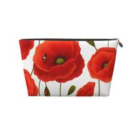 Patrón Floral de Flores de Amapola, Bolsa de artículos de tocador Bolsa de Maquillaje Bolsa de cosméticos Bolsa de artículos de tocador de Viaje portátil