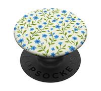 Patrón Floral de Flores Femeninas PopSockets PopGrip Adhesivo