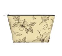 Patrón Floral de Flores Retro Vintage, Bolsa de artículos de tocador Bolsa de Maquillaje Bolsa de cosméticos Bolsa de artículos de tocador de Viaje portátil
