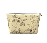 Patrón Floral de Flores Retro Vintage, Bolsa de artículos de tocador Bolsa de Maquillaje Bolsa de cosméticos Bolsa de artículos de tocador de Viaje portátil