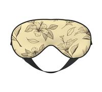 Patrón floral de flores retro vintage, Cubreojos completos Antifaz bloqueador de luz Antifaz para dormir Antifaz suave con los ojos vendados Noche