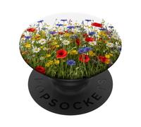 Patrón Floral de Ramo de Flores Mixtas PopSockets PopGrip Adhesivo