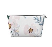 Patrón Floral Flores De Peonía Rosa, Bolsa de artículos de tocador Bolsa de Maquillaje Bolsa de cosméticos Bolsa de artículos de tocador de Viaje portátil
