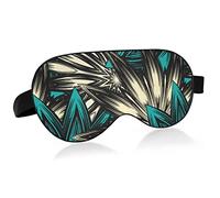 Patrón floral Máscara para dormir con los ojos vendados Blackout Cooling Funny Eye Mask para dormir con tira elástica para mujeres y hombres