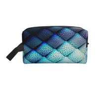 Patrón geométrico Azul Marino, Bolsa de Maquillaje Bolsa de cosméticos Bolsa de artículos de tocador de Viaje portátil Organizador de Bolsa de Maquillaje