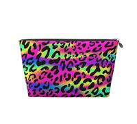 Patrón geométrico Brillante de neón Abstracto, Bolsa de artículos de tocador Bolsa de Maquillaje Bolsa de cosméticos Bolsa de artículos de tocador de Viaje portátil