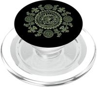 Patrón geométrico de símbolos étnicos en Estilo Ornamental PopSockets PopGrip para MagSafe