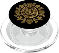 Patrón geométrico de símbolos étnicos en Estilo Ornamental PopSockets PopGrip para MagSafe