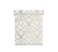 Patrón geométrico Dorado con Brillo Blanco, Squeeze Top Wallet Bolsa de Almacenamiento para Mujer Monedero pequeño Bolsa de Cambio