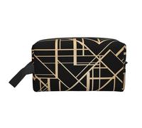 Patrón geométrico Estilo Art Deco de Dos Lados, Bolsa de Maquillaje Bolsa de cosméticos Bolsa de artículos de tocador de Viaje portátil Organizador de Bolsa de Maquillaje