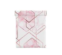 Patrón Geométrico Sin Fisuras con Líneas De Brillo Dorado Y Mármol Rosa, Squeeze Top Wallet Bolsa de Almacenamiento para Mujer Monedero pequeño Bolsa de Cambio