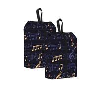 Patrón Musical sin Fisuras， Bolsas de Viaje para Zapatos (Paquete de 2), Bolsas Impermeables para Guardar Zapatos, Organizador de Zapatos para Viajes y hogar.